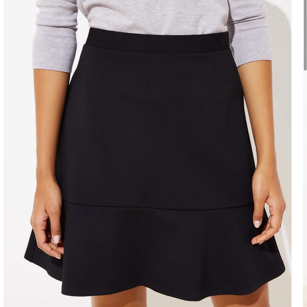 Loft black skirt